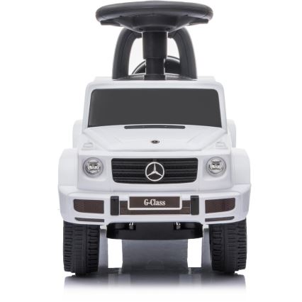Potisni avto Mercedes G350d 2xAA bela/črna
