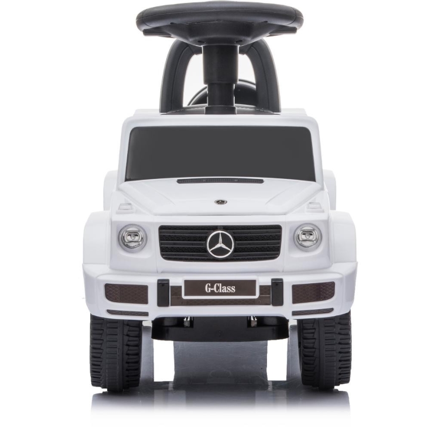 Potisni avto Mercedes G350d 2xAA bela/črna