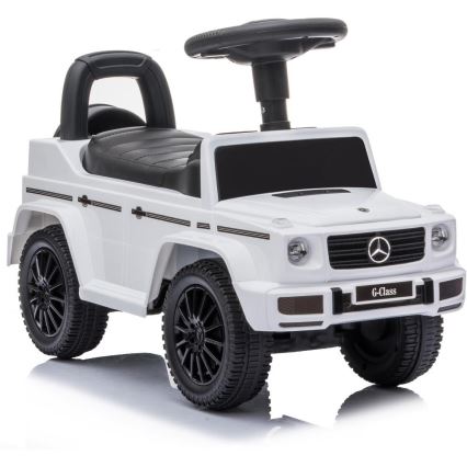 Potisni avto Mercedes G350d 2xAA bela/črna