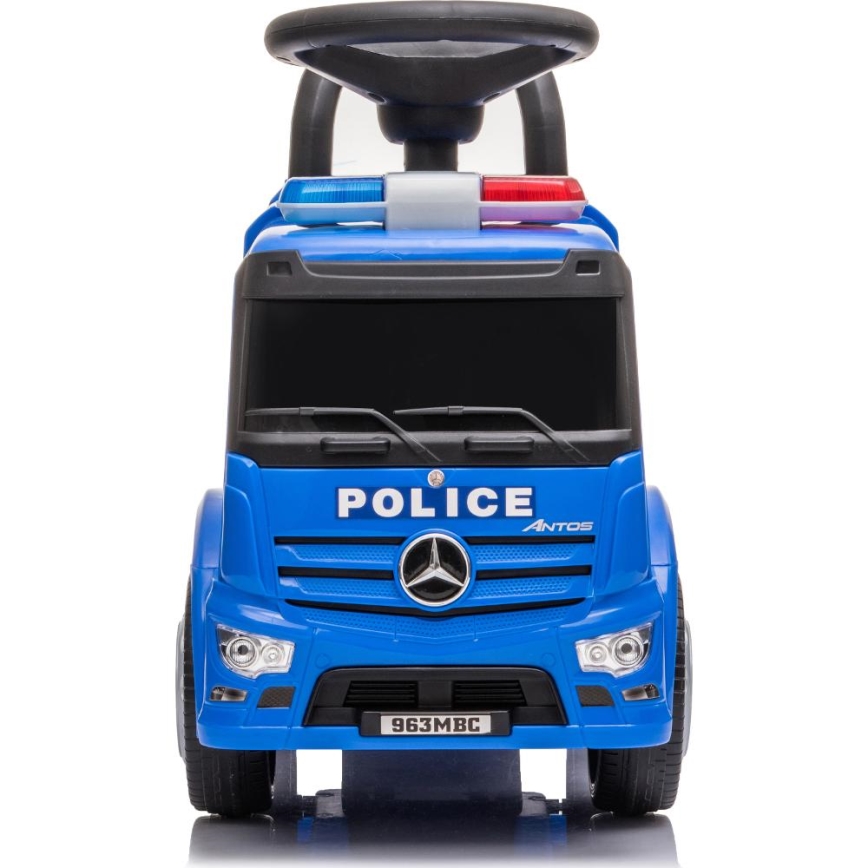 Potisni avto Mercedes Policijski avto 2xAA modra