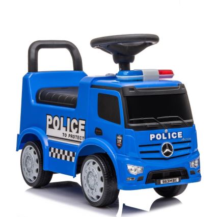 Potisni avto Mercedes Policijski avto 2xAA modra