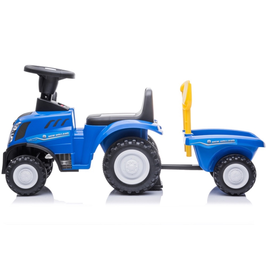 Potisni avto NEW HOLLAND 2xAA modra/črna