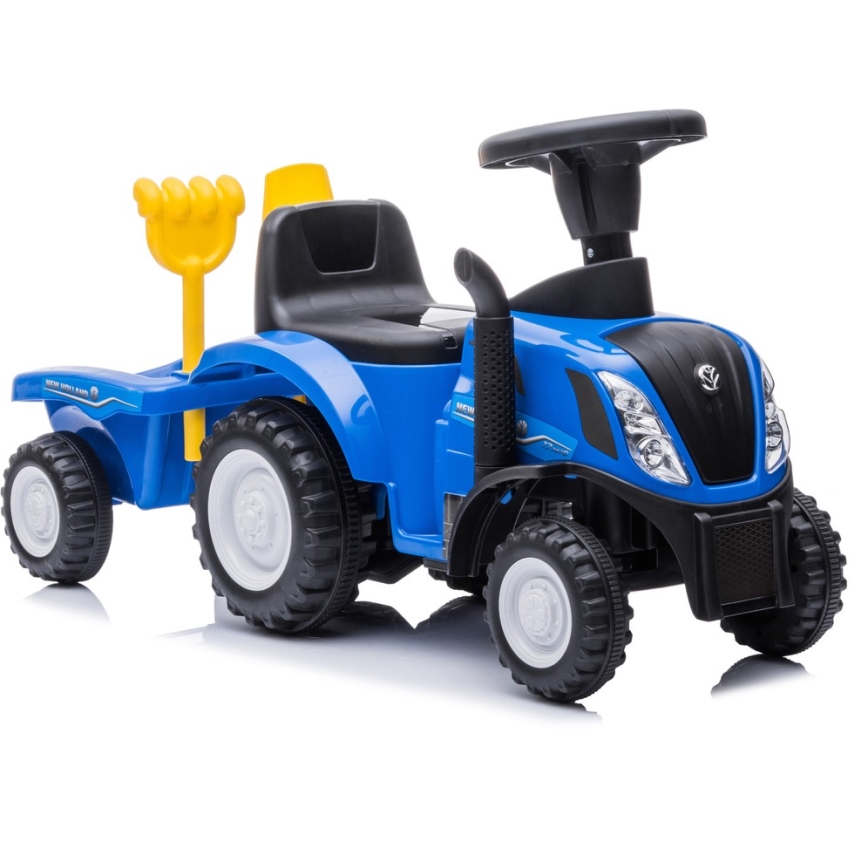Potisni avto NEW HOLLAND 2xAA modra/črna