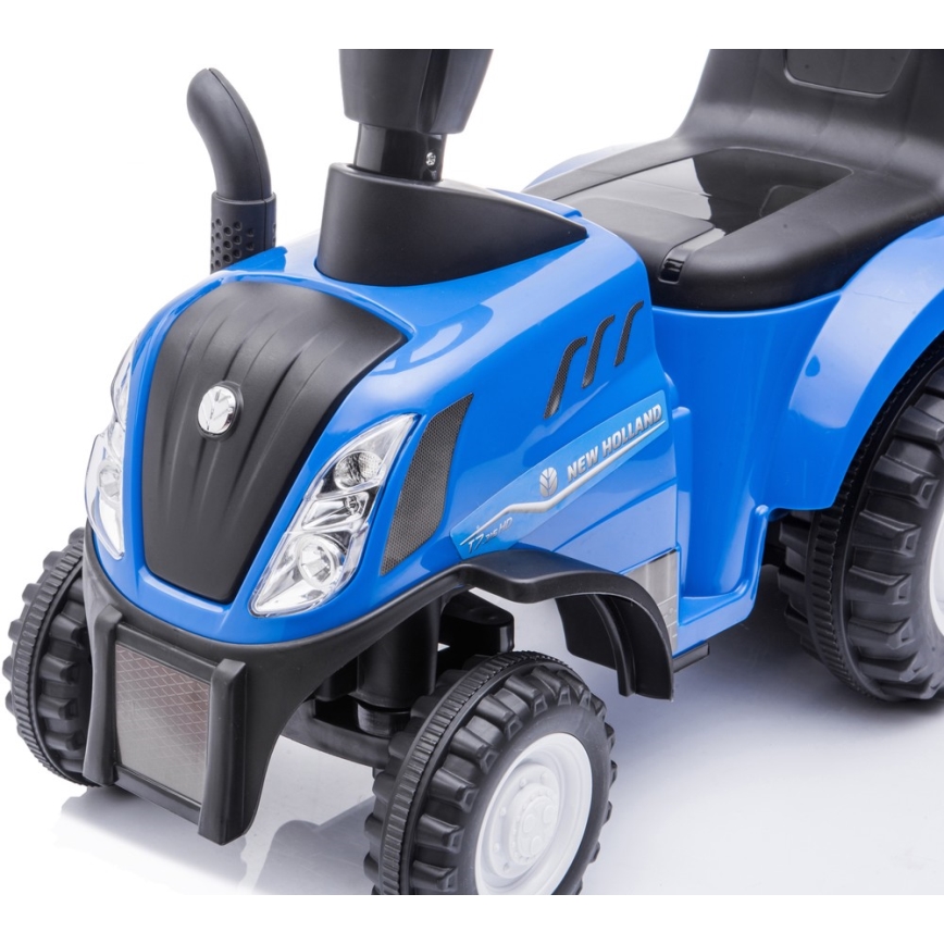 Potisni avto NEW HOLLAND 2xAA modra/črna