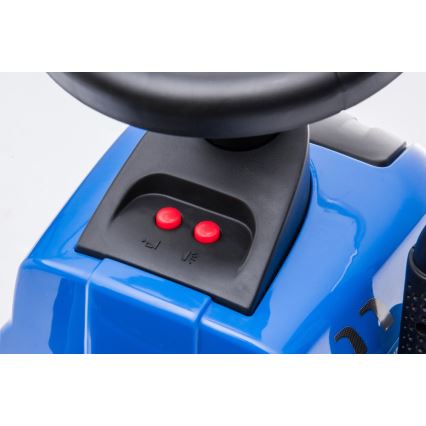 Potisni avto NEW HOLLAND 2xAA modra/črna