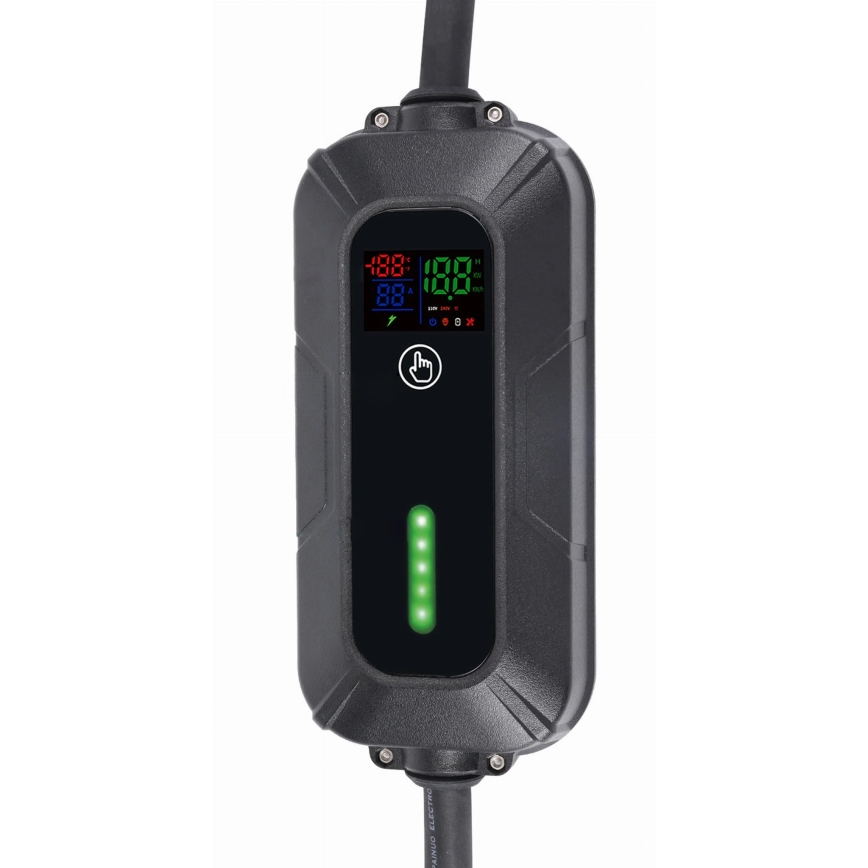 Potovalna polnilna postaja za električne avtomobile EV/PHEV AC Type 2 16A/380V 11kW IP55 5m + adapter 230V 3,7kW + kovček
