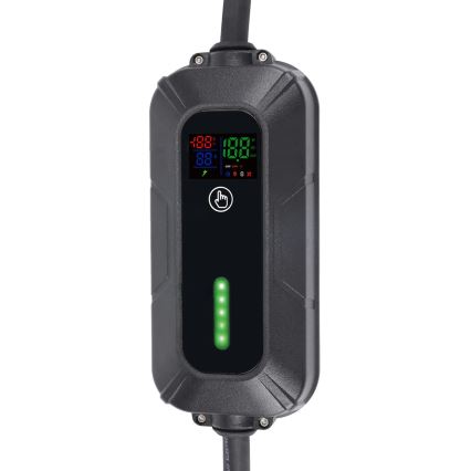 Potovalna polnilna postaja za električne avtomobile EV/PHEV AC Type 2 16A/380V 11kW IP55 5m + adapter 230V 3,7kW + kovček