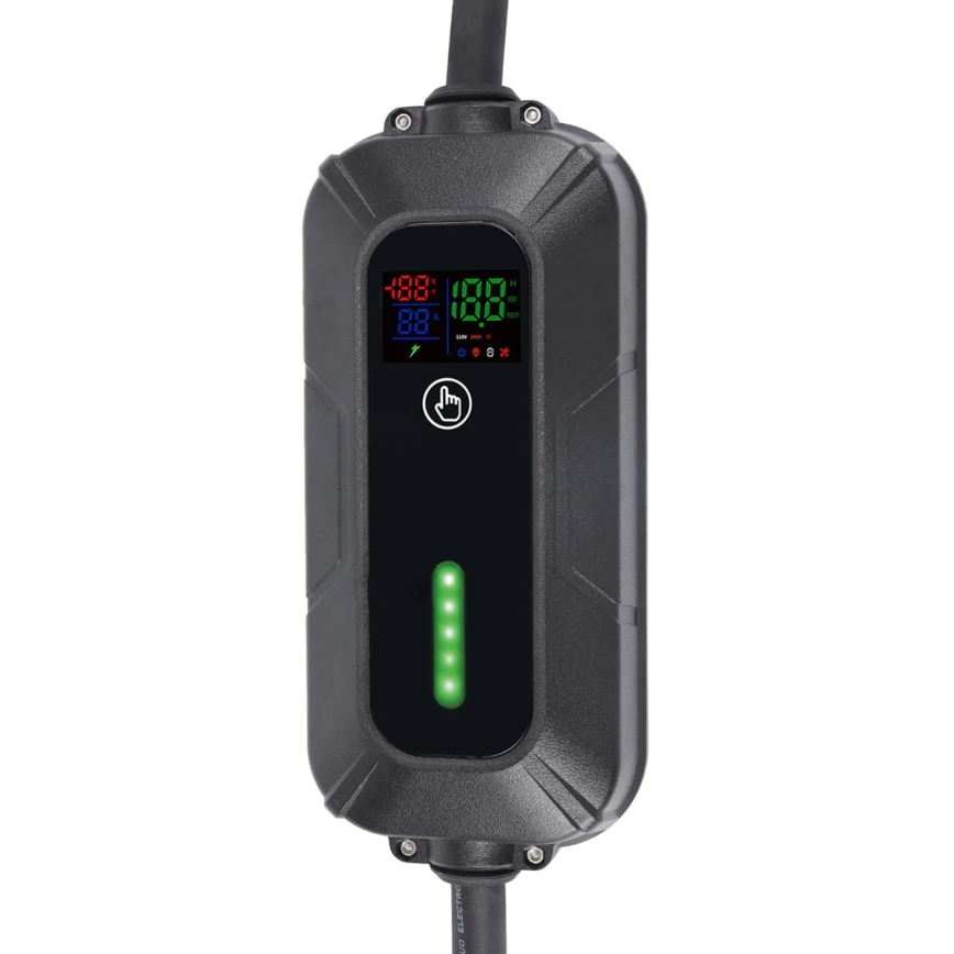 Potovalna polnilna postaja za električne avtomobile EV/PHEV AC Type 2 16A/380V 11kW IP55 5m + adapter 230V 3,7kW + kovček