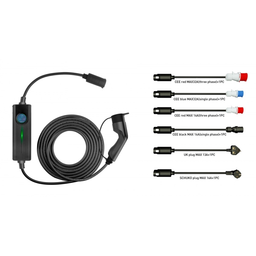 Potovalna polnilnica za električne avtomobile 32A 16kW