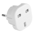 Potovalni adapter UK/EU 230V bela