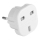 Potovalni adapter UK/EU 230V bela