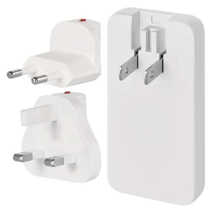 Potovalni adapter z zamenljivimi USB-nastavki GaN 100-250V