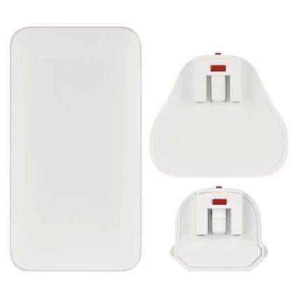 Potovalni adapter z zamenljivimi USB-nastavki GaN 100-250V