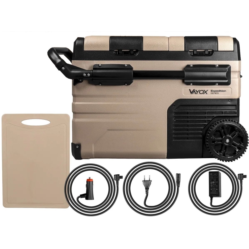Potovalni hladilnik z LCD zaslonom 39 l 230V/12V/24V rjava