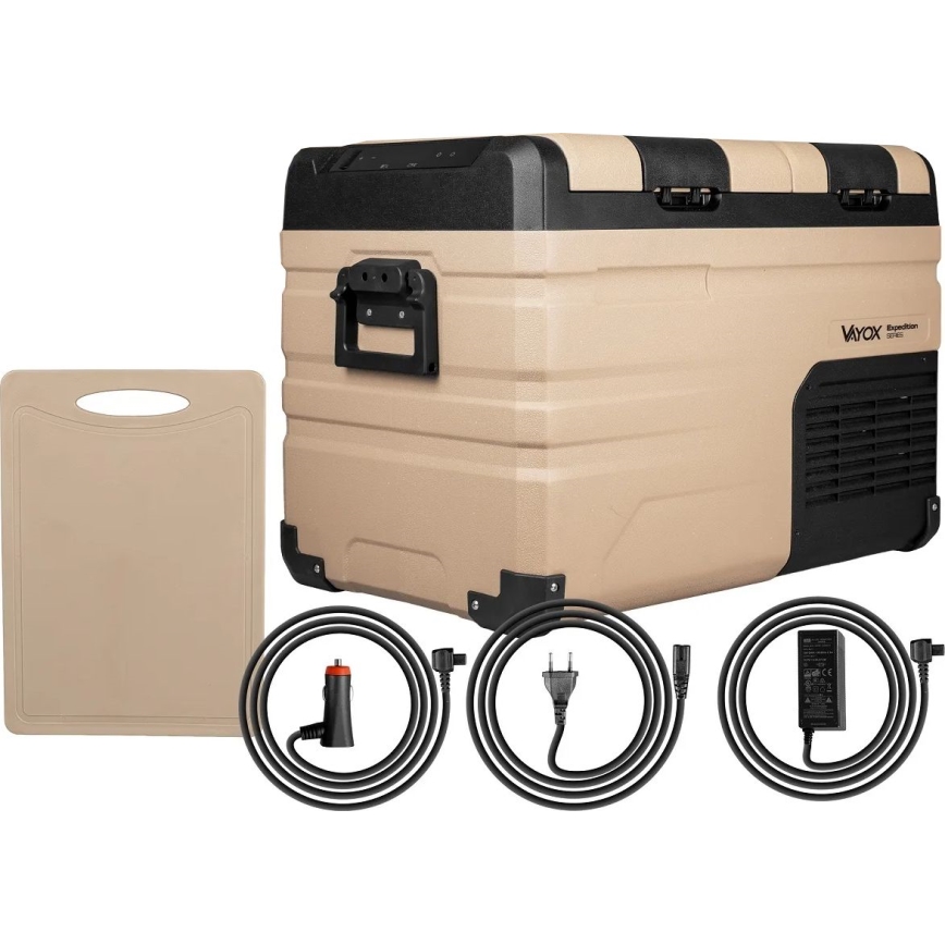 Potovalni hladilnik z LCD zaslonom 39 l 230V/12V/24V rjava