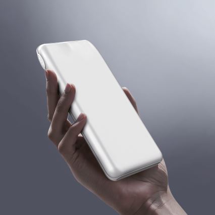 Power Bank 10000 mAh 10W Power Delivery 2xUSB-C + 1xUSB-A bela