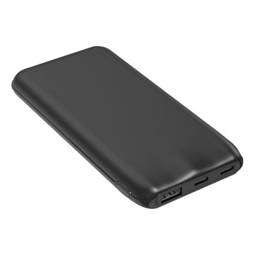 Power Bank 10000 mAh 10W Power Delivery 2xUSB-C + 1xUSB-A črna