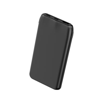 Power Bank 10000 mAh 10W Power Delivery 2xUSB-C + 1xUSB-A črna