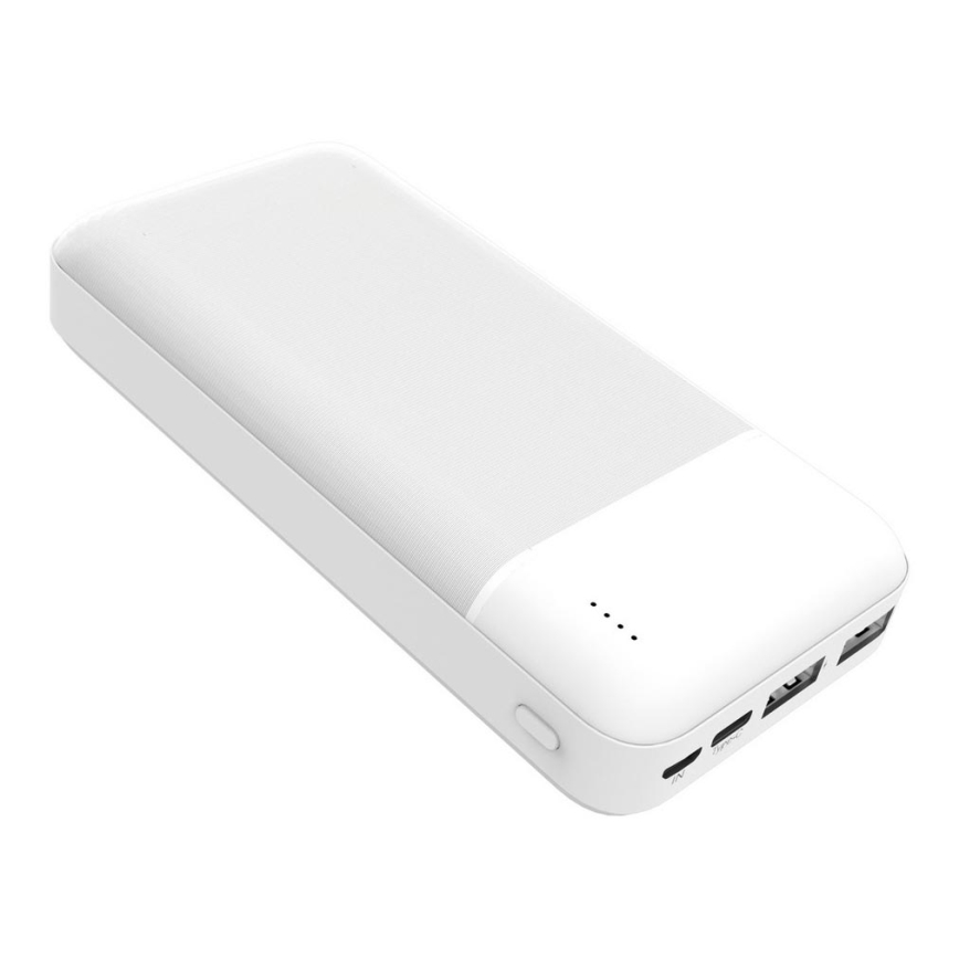 Power Bank 20000 mAh 3,7V bela