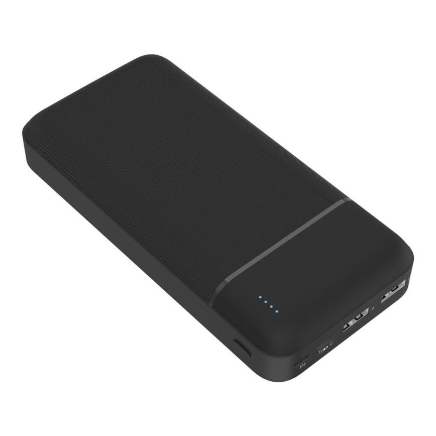 Power Bank 20000 mAh 3,7V črna