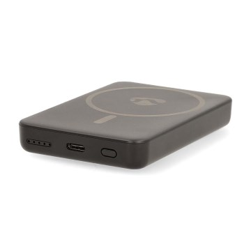Power Bank 2v1 MagSafe 5000 mAh črna