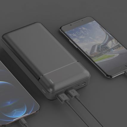 Power Bank 30000 mAh 3,7V črna