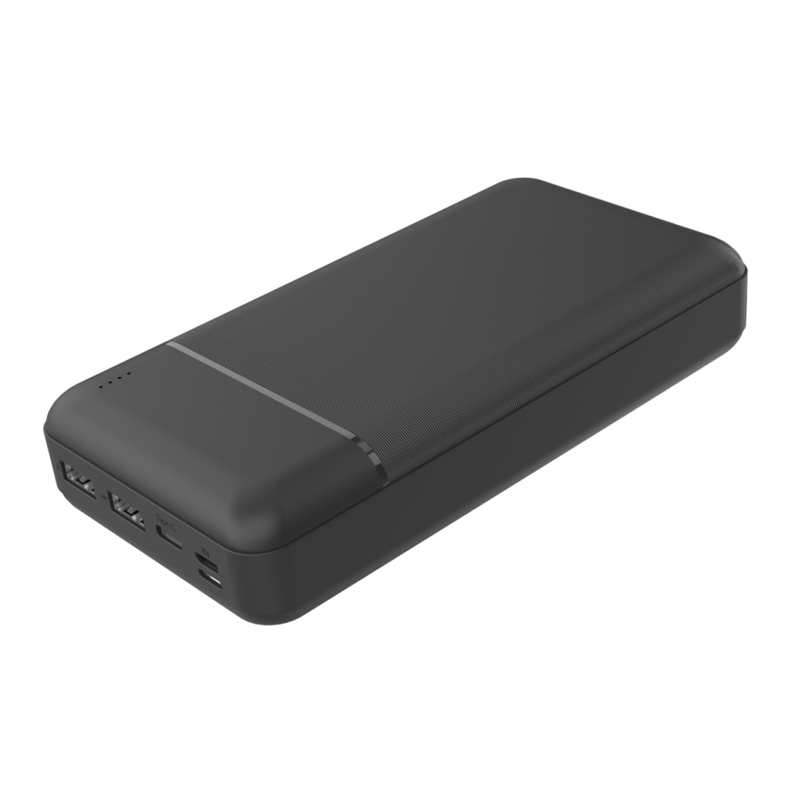 Power Bank 30000 mAh 3,7V črna