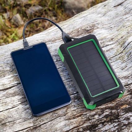 Power Bank solarni Power Delivery 10000mAh/10W/5V črna