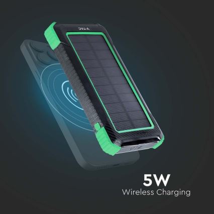 Power Bank solarni Power Delivery 10000mAh/10W/5V črna