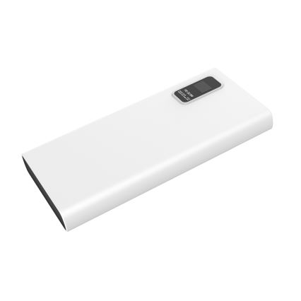 Power Bank z LED zaslonom Power Delivery 10000 mAh 3,7V bela