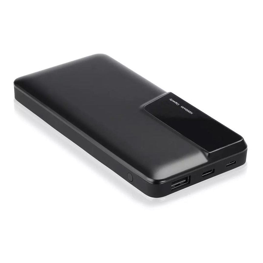 Power Bank z zaslonom 10000mAh/3,7V črn