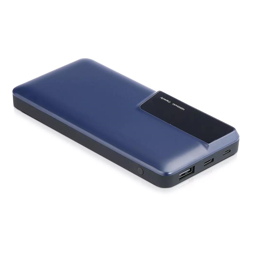 Power Bank z zaslonom 10000mAh/3,7V modra