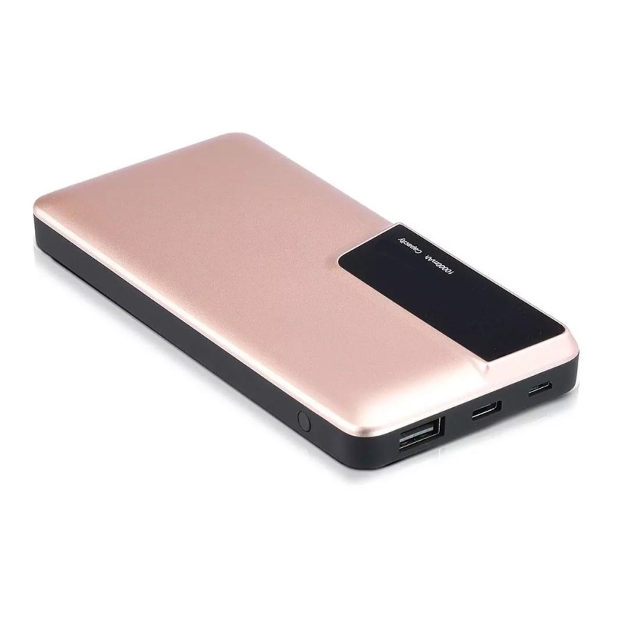 Power Bank z zaslonom 10000mAh/3,7V rose gold