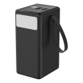 Powerbank 70000 mAh, 20 W Power Delivery, 4× USB-A + 2× USB-C z LED svetilko in 1 m USB-C kablom, črna