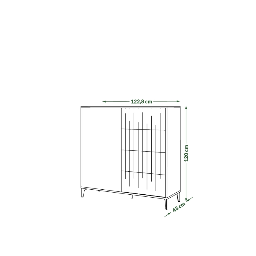 Predalnik z predali RONJA taupe/črna