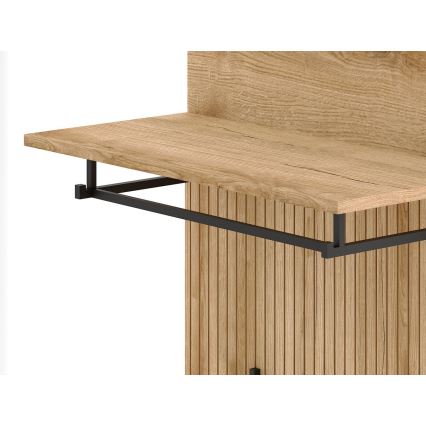 Predsobna stena KLEO rjava/grafit