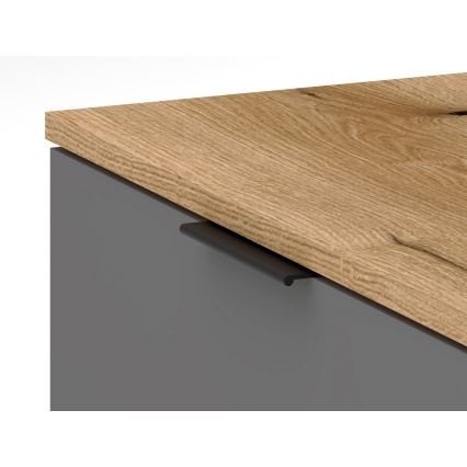 Predsobna stena KLEO rjava/grafit