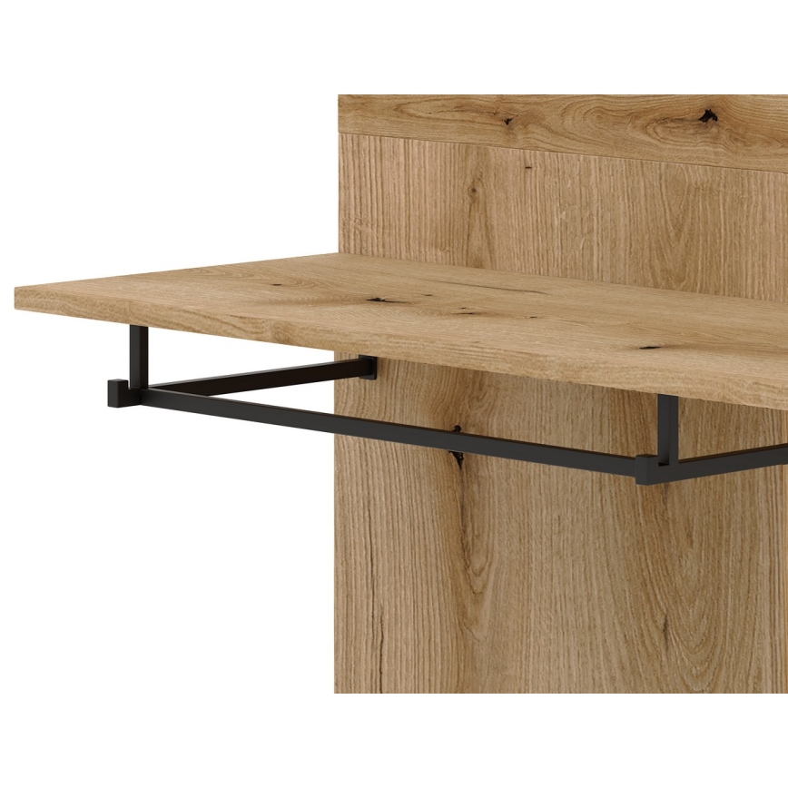 Predsobna stena s ogledalom SVEN, rjava/bela