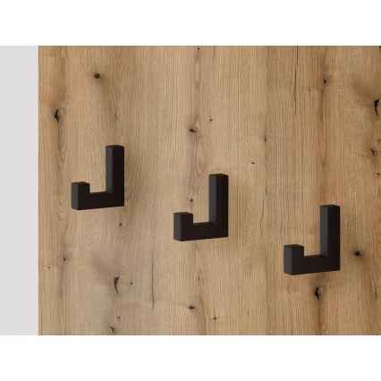 Predsobna stena z ogledalom SVEN rjava/grafit