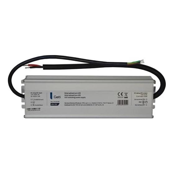 Preklopni napajalnik za LED trakove 150W/12V IP67