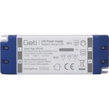 Preklopni napajalnik za LED trakove 40W/12V IP20