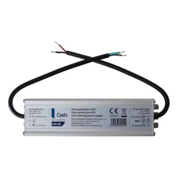 Preklopni napajalnik za LED trakove 60W/12V IP67