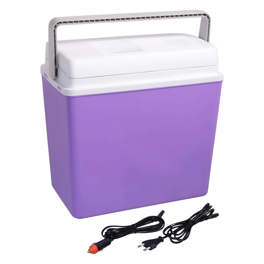 Prenosni avto hladilnik 23 l 55W/12V/230V vijolična/bela