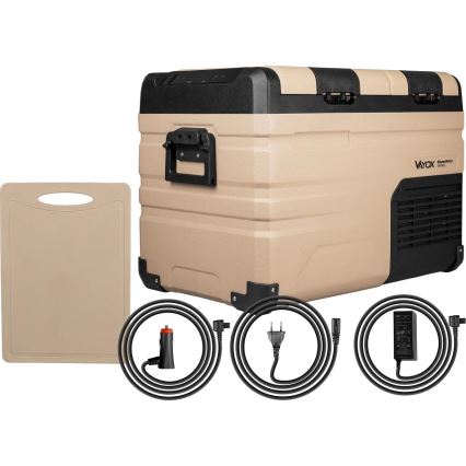 Prenosni avto hladilnik z LCD zaslonom 39 l 230V/12V/24V rjava