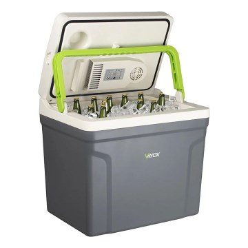 Prenosni avtomobilski hladilnik z ogrevalno funkcijo, 27 l, 230 V/12 V, siva