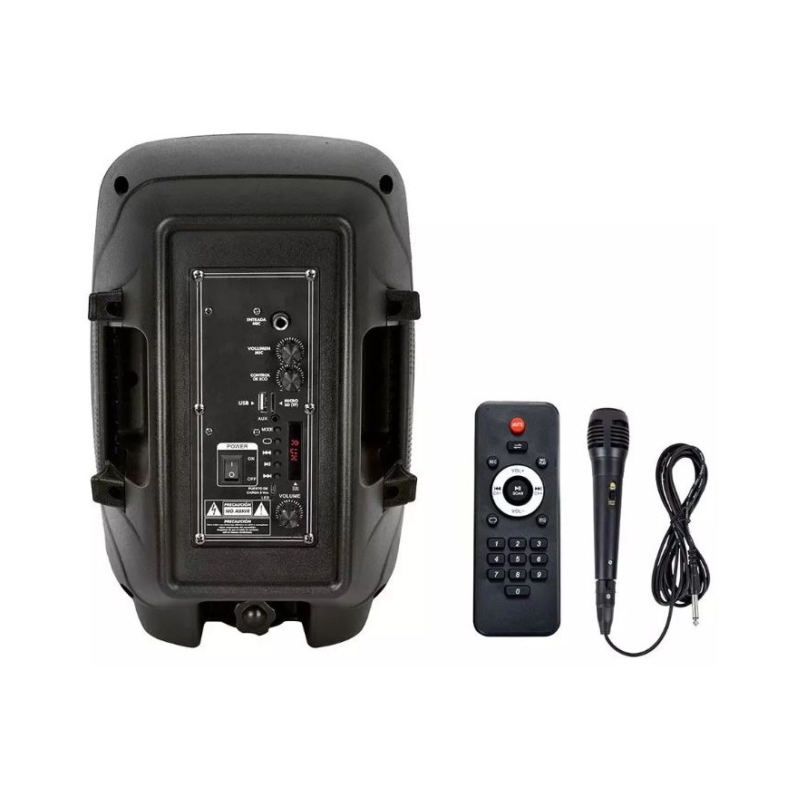 Prenosni Bluetooth zvočnik z mikrofonom 15W/3,7V LED RGB + Daljinski upravljalnik