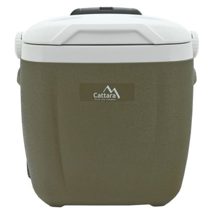 Prenosni hladilni zabojnik na kolesih, 16 l, zelen