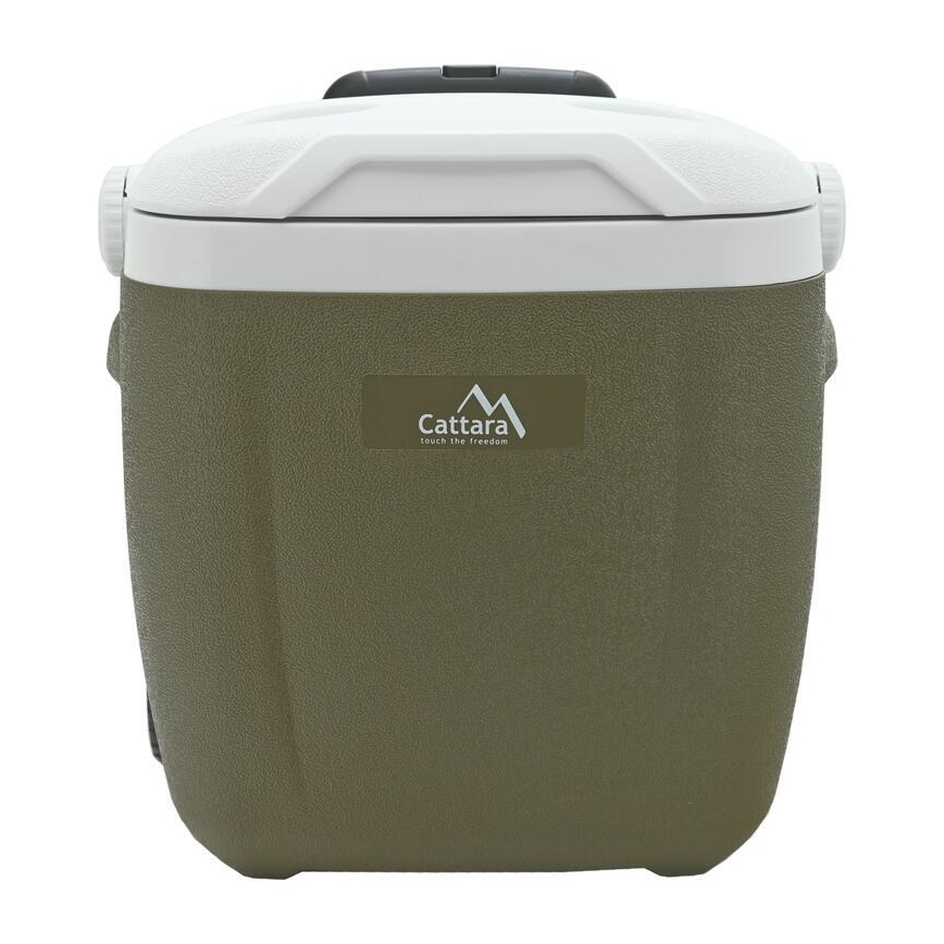 Prenosni hladilni zabojnik na kolesih, 16 l, zelen