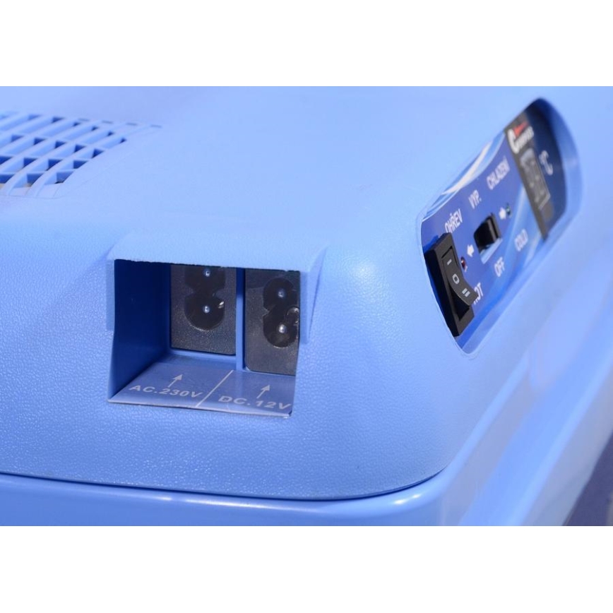 Prenosni hladilnik z zaslonom 48W/230/12V 25 l moder