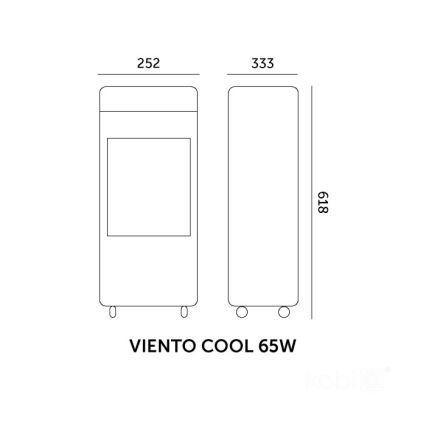 Prenosni ohlajevalnik zraka VIENTO COOL 65W/230V bela + daljinski upravljalnik